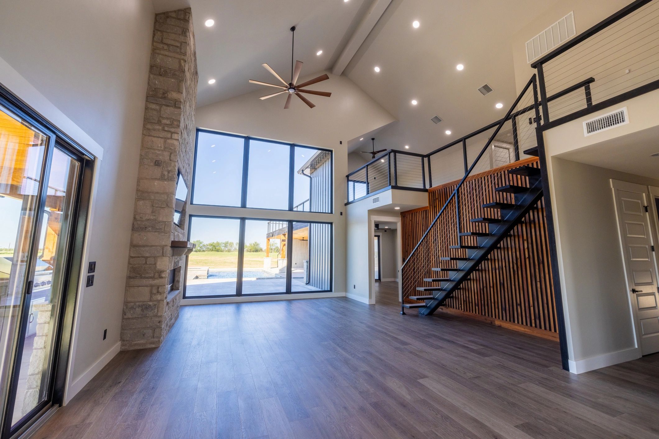 modern residential construction site