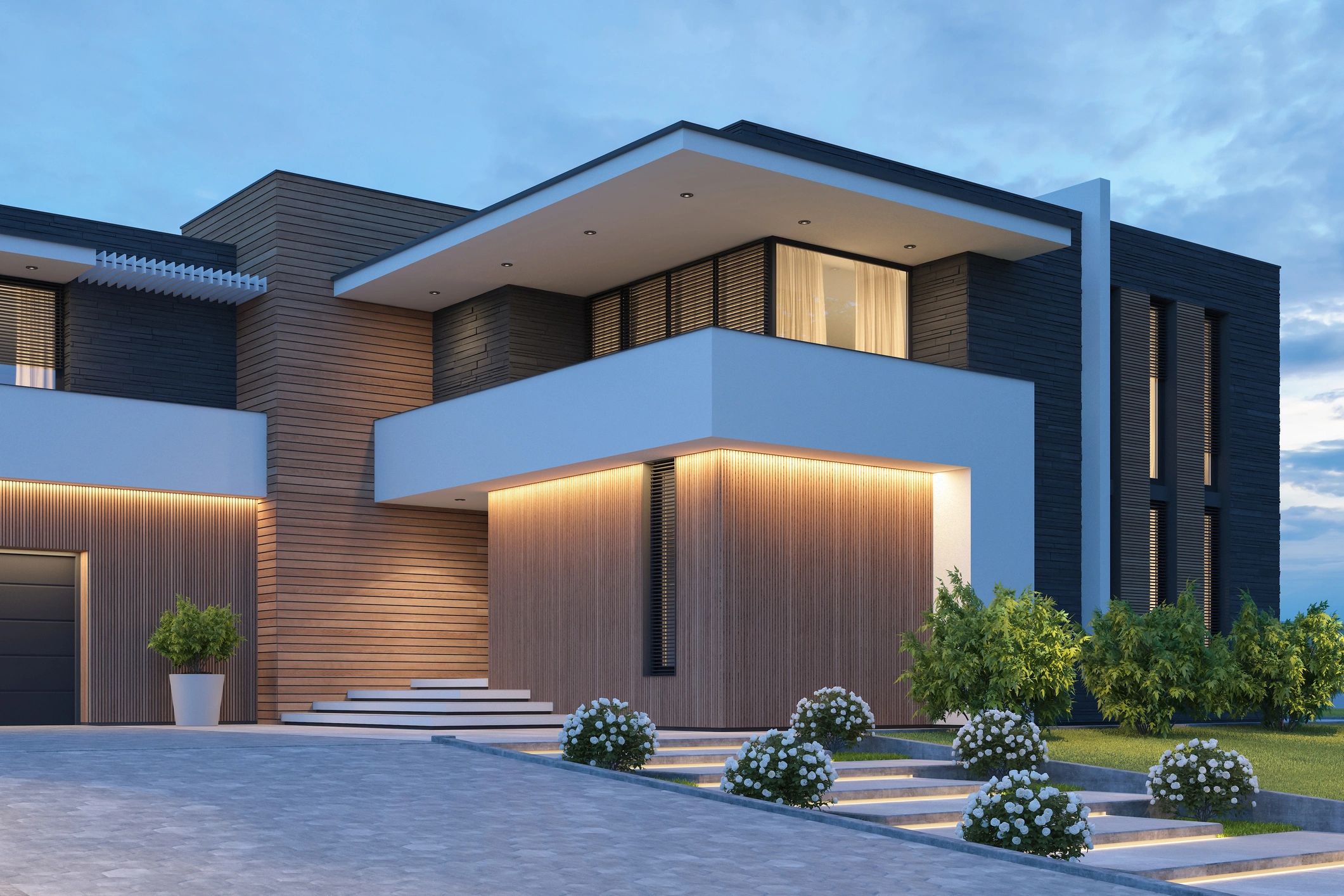modern construction site building exterior